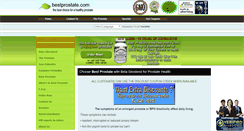 Desktop Screenshot of bestprostate.com