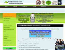 Tablet Screenshot of bestprostate.com